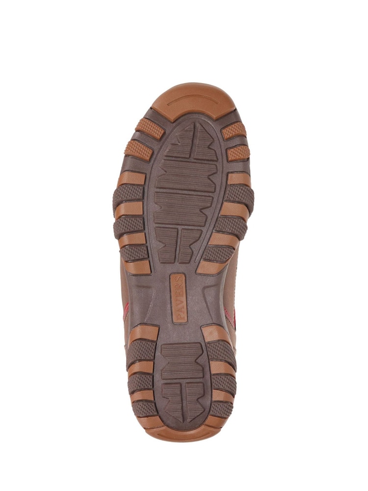 Pavers Brown Lace-Up Casual Trainers - Image 5 of 5 Pavers Brown Lace-Up Casual Trainers - Image 5 of 5