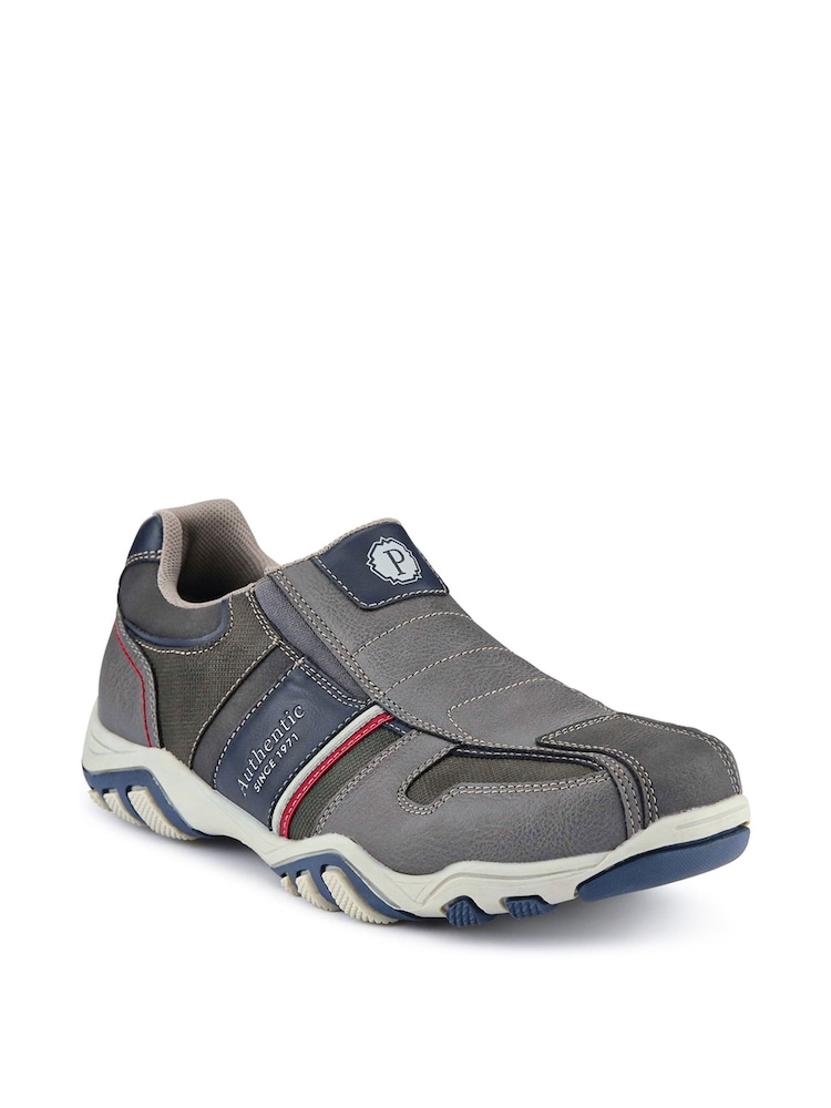 Pavers Grey Slip-On Trainers - Image 2 of 5