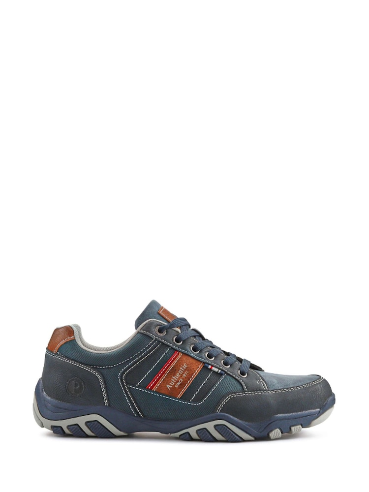 Pavers Blue Lace-Up Casual Trainers - Image 1 of 5 Pavers Blue Lace-Up Casual Trainers - Image 1 of 5