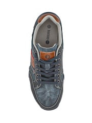 Pavers Blue Lace-Up Casual Trainers - Image 4 of 5