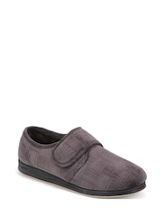 Pavers Grey Adjustable Touch Fasten Slippers - Image 2 of 5