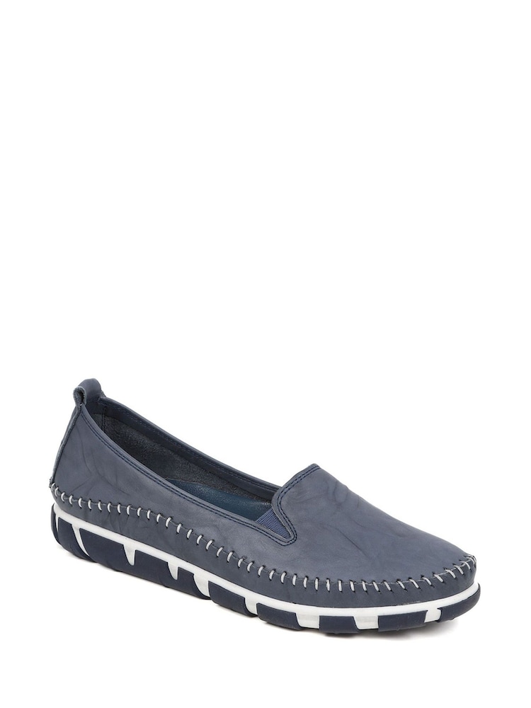 Azul marino - Pavers Slip-Ons Leather Pumps - Imagen 2 de 5 Azul marino - Pavers Slip-Ons Leather Pumps - Imagen 2 de 5