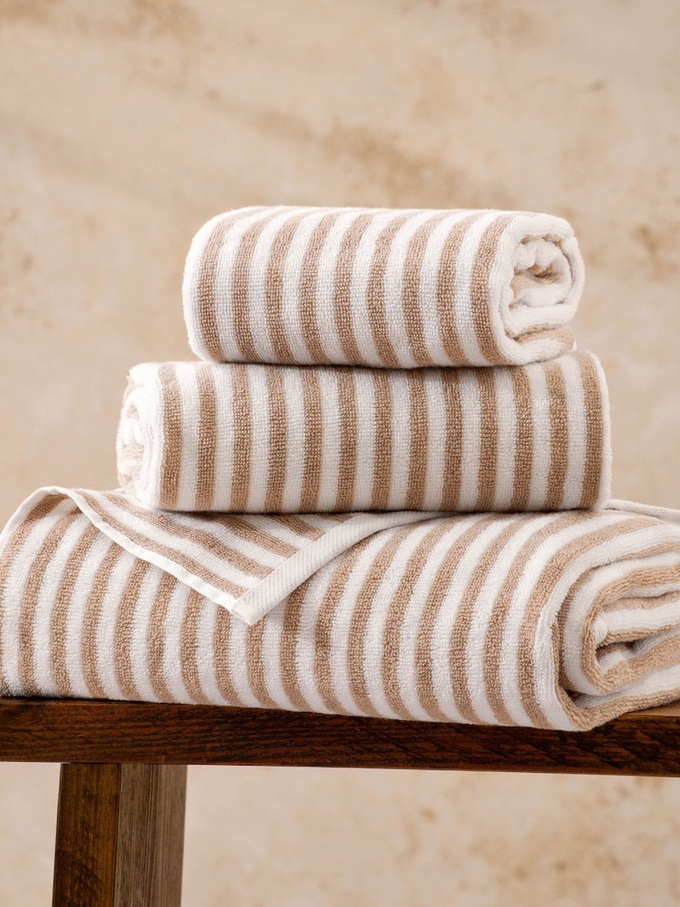 Yard Hebden Striped 100% Cotton Towel - Imagem 1 de 4