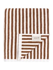 Yard Pecan Orange Hebden Striped Towel - Image 2 of 4