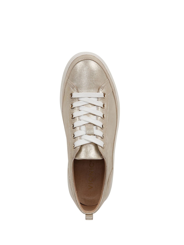 Vionic Winny Nubuck Leather Lace Up Trainers - Image 4 of 8