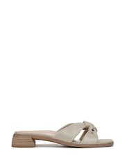 Vionic Regular Fit Gold Mabel Arch Support Slider Sandals - Image 2 of 8