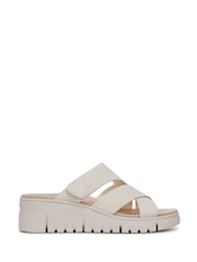 Vionic Regular Fit Uptown Sunset Arch Support Slider White Sandals - Imagen 1 de 7