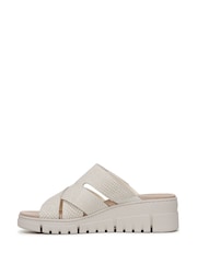 Vionic Regular Fit Uptown Sunset Arch Support Slider White Sandals - Imagen 2 de 7