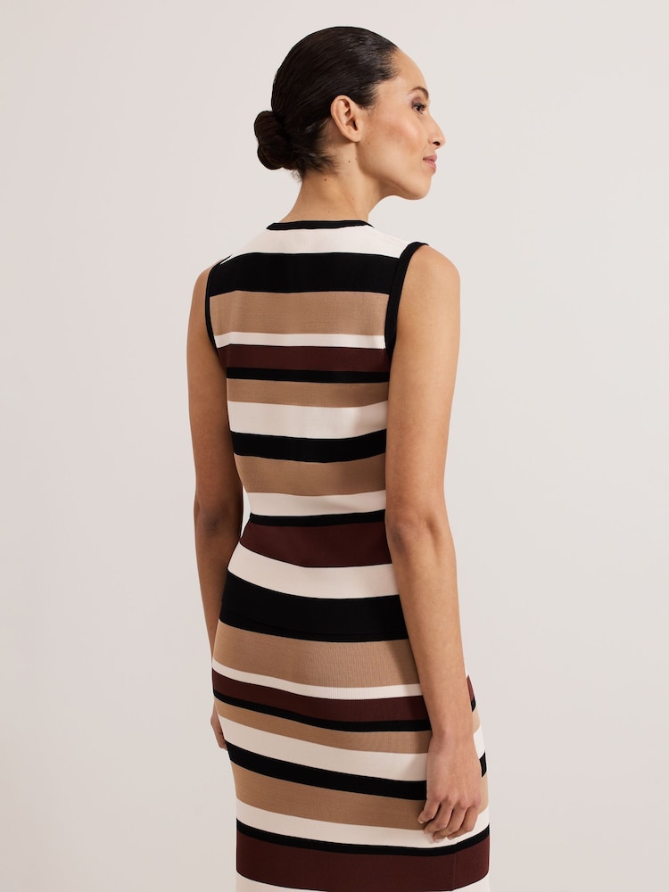 Phase Eight Natural Louisa Stripe Top - Image 2 of 7