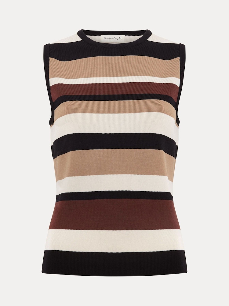Phase Eight Natural Louisa Stripe Top - Image 7 of 7