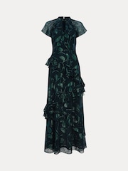 Phase Eight Green Haisley Silk Dress - Image 7 of 7