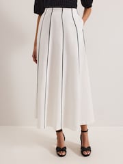 Phase Eight White Rhoden Linen Skirt - Image 4 of 8