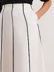 Phase Eight White Rhoden Linen Skirt - Image 5 of 8