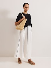 Phase Eight White Rhoden Linen Skirt - Image 7 of 8