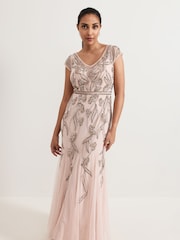 Phase Eight Pink Petite Evonne Dress - Image 3 of 6