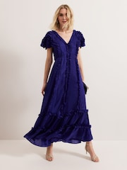 Phase Eight Purple Mary Kate Maxi Dress - Image 1 of 7