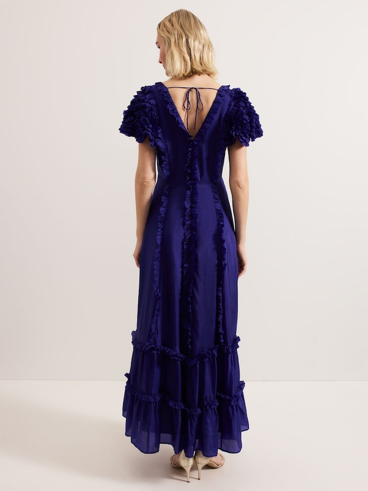 Phase Eight Purple Mary Kate Maxi Dress - Image 2 of 7