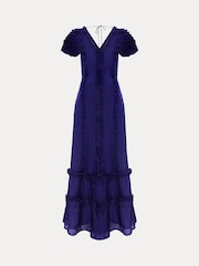 Phase Eight Purple Mary Kate Maxi Dress - Image 7 of 7