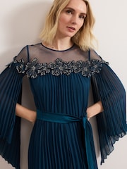Phase Eight Blue Mavery Beaded Dress - Image 4 of 7