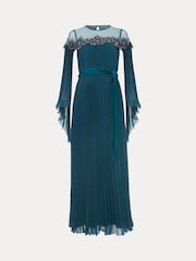 Phase Eight Blue Mavery Beaded Dress - Image 7 of 7