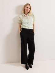 Phase Eight Green Angie Check Blouse - Image 4 of 8