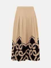 Phase Eight Natural Sophia Print Skirt - Image 7 of 7