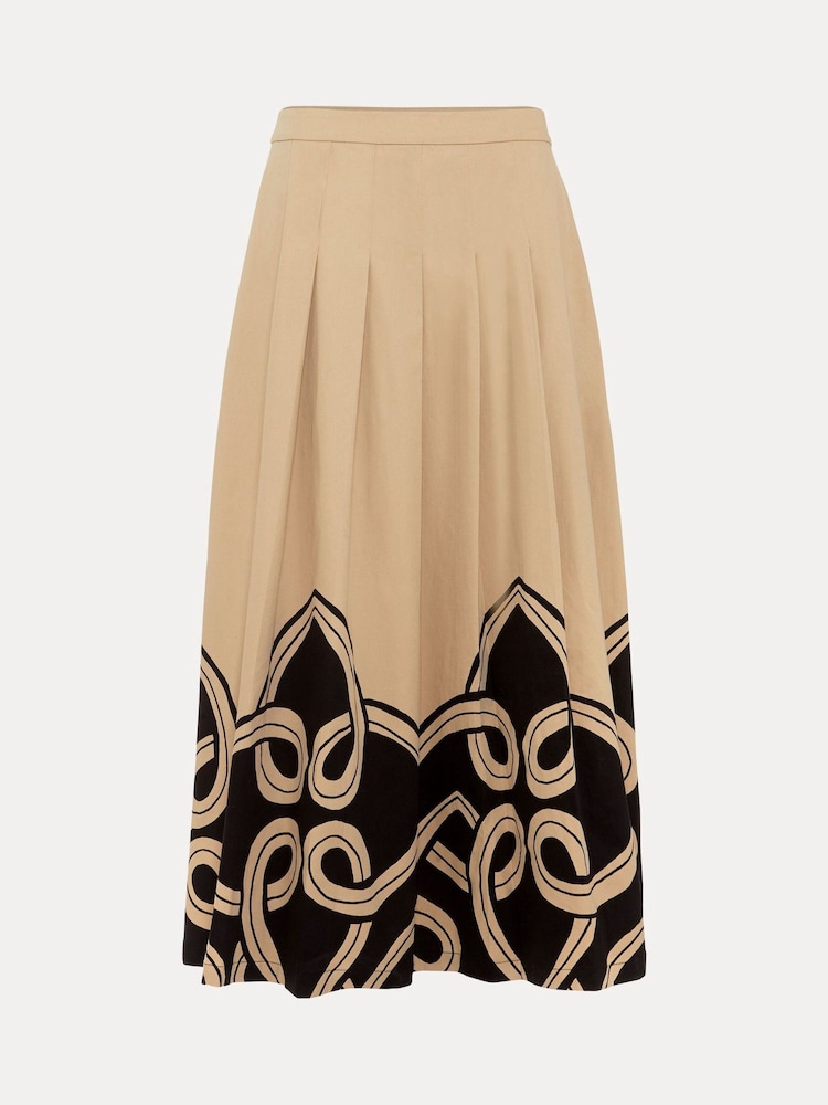 Phase Eight Natural Sophia Print Skirt - Image 7 of 7