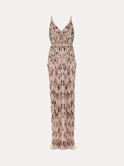 Phase Eight Brown Vienna Beaded Dress - Image 7 of 7