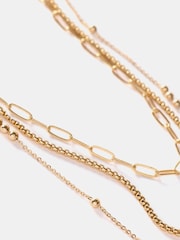 Mint Velvet Gold Tone Layered Necklace - Image 3 of 3