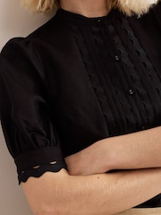 Phase Eight Black Ottilie Blouse - Image 5 of 7