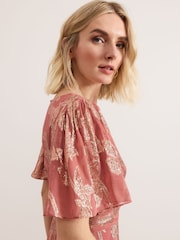 Phase Eight Pink Elanie Shimmer Dress - Image 4 of 7