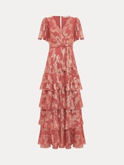 Phase Eight Pink Elanie Shimmer Dress - Image 7 of 7