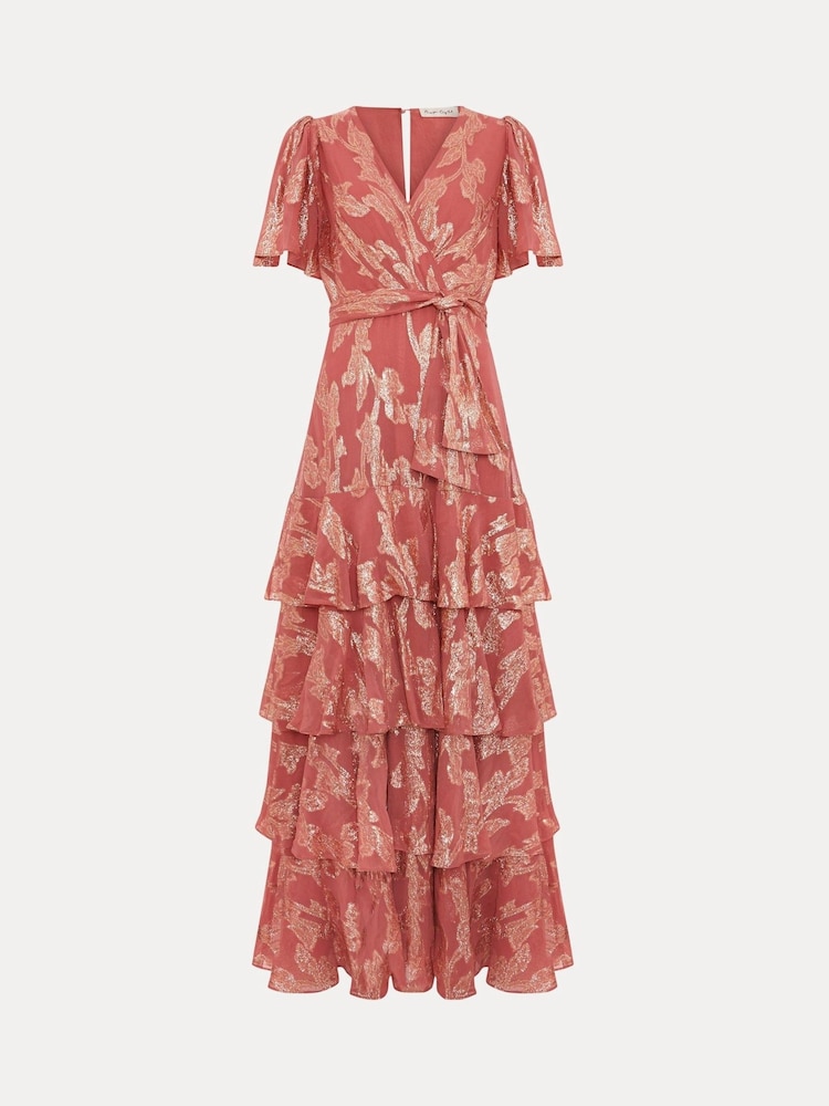 Phase Eight Pink Elanie Shimmer Dress - Image 7 of 7