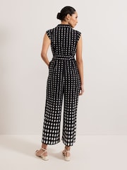 Phase Eight Black Delina Geo Jumpsuit - Image 2 of 7
