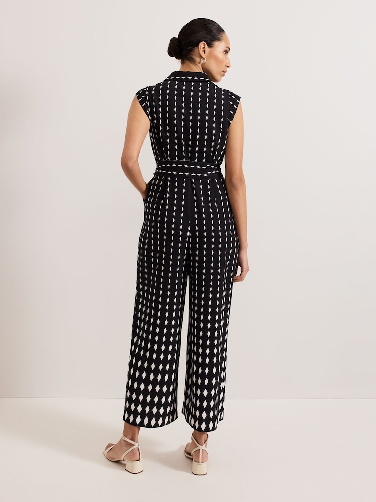 Phase Eight Black Delina Geo Jumpsuit - Image 2 of 7