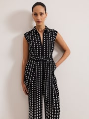 Phase Eight Black Delina Geo Jumpsuit - Image 3 of 7