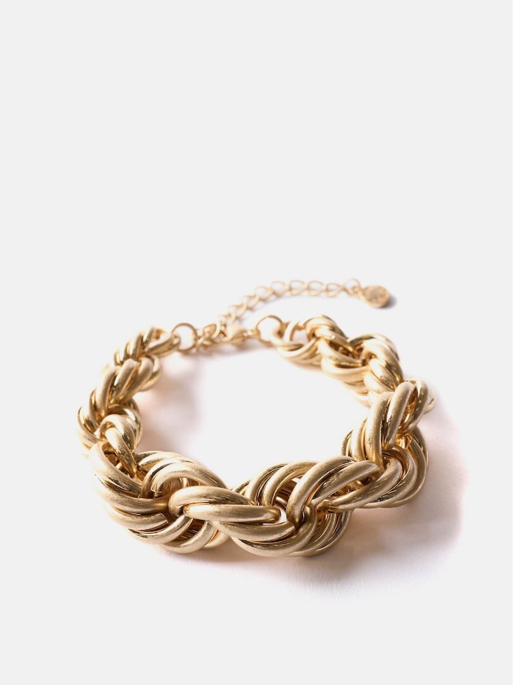 Mint Velvet Gold Tone Linked Bracelet - Image 1 of 1 Mint Velvet Gold Tone Linked Bracelet - Image 1 of 1