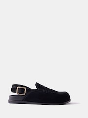 Mint Velvet Black Sling Back Clogs - Image 1 of 4
