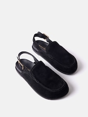 Mint Velvet Black Sling Back Clogs - Image 2 of 4