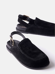 Mint Velvet Black Sling Back Clogs - Image 3 of 4