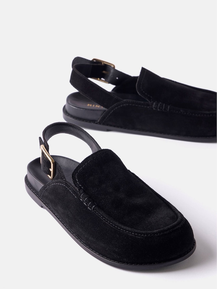 Mint Velvet Black Sling Back Clogs - Image 3 of 4