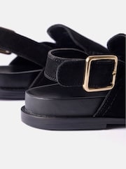 Mint Velvet Black Sling Back Clogs - Image 4 of 4