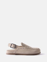 Mint Velvet Cream Sling Back Studded Clogs - Image 1 of 4