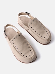 Mint Velvet Cream Sling Back Studded Clogs - Image 2 of 4