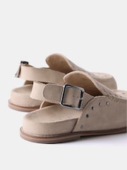 Mint Velvet Cream Sling Back Studded Clogs - Image 3 of 4
