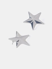 Mint Velvet Silver Tone Star Stud Earrings - Image 2 of 3
