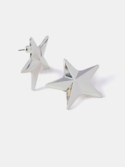 Mint Velvet Silver Tone Star Stud Earrings - Image 3 of 3