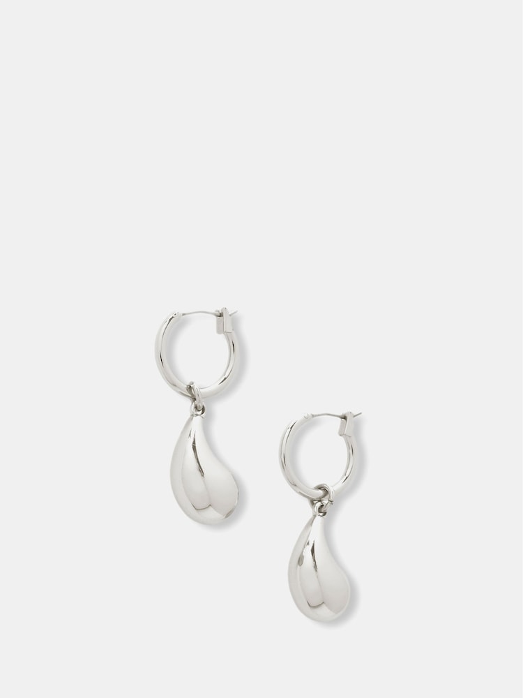 Mint Velvet Tone Drop Hoop Earrings - Imagen 1 de 3