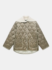 Mint Velvet Green Padded Boxy Jacket - Image 7 of 8