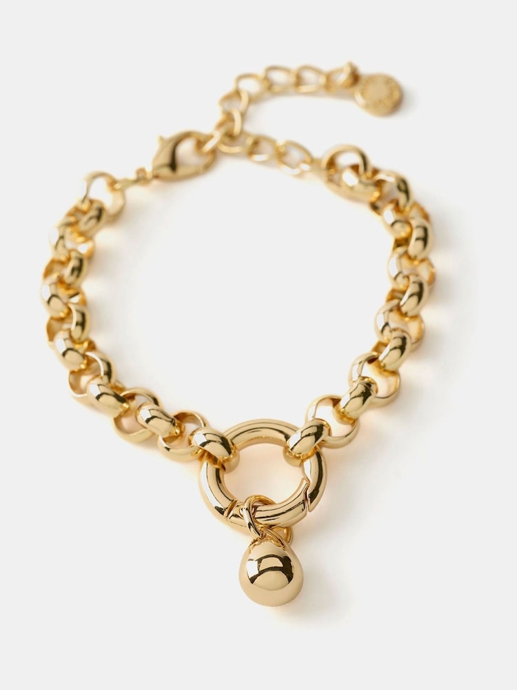 Mint Velvet Gold Tone Twisted Link Bracelet - Image 1 of 3